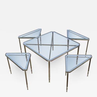 Maison Jansen - 1950's Mid-Century Modern Italian Brass Coffee Table ...