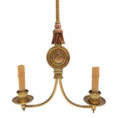Maison Jansen 1960 s Maison Jansen Neoclassical Pendant Chandelier Light Fixture