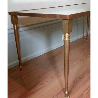 Maison Jansen 1960S PAIR OF JANSEN BRASS COFFEE TABLES