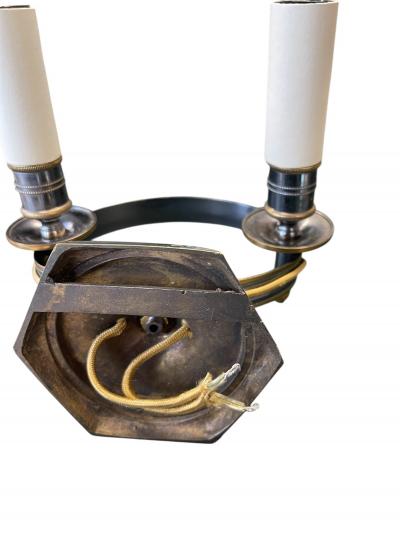 Maison Jansen 1960s Patinated brass sconces by Maison Jansen