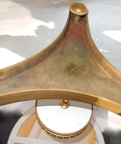 Maison Jansen 1970 Pair of French Gu ridons in the Style of Adam Weisweiler Signed JANSEN