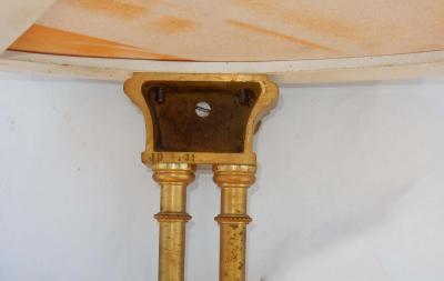 Maison Jansen 1970 Pair of French Gu ridons in the Style of Adam Weisweiler Signed JANSEN