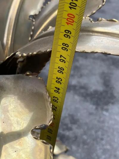 Maison Jansen 1970 Palm Tree Floor Lamp Brass By Barbier Maison Jansen 3 Heads H 100 cm