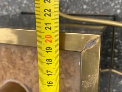 Maison Jansen 1970 Palm Tree Floor Lamp Brass By Barbier Maison Jansen 3 Heads H 100 cm