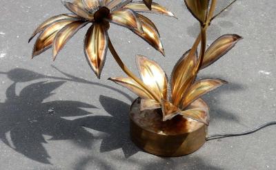 Maison Jansen 1970 Plant Enlightening in Brass Maison Jansen Three Heads