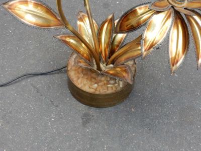 Maison Jansen 1970 Plant Enlightening in Brass Maison Jansen Three Heads