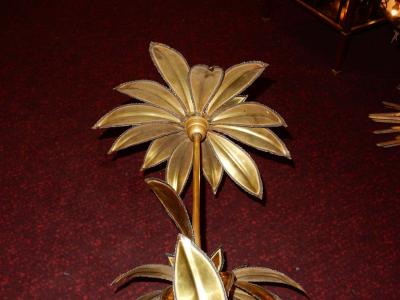 Maison Jansen 1970 Plant Enlightening in Brass Maison Jansen Three Heads