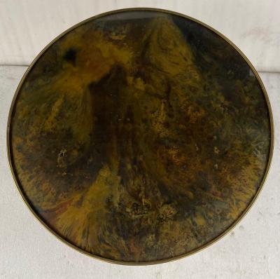 Maison Jansen 1970 Round Coffee Table Gilt Bronze Maison Jansen 65 H 44 cm