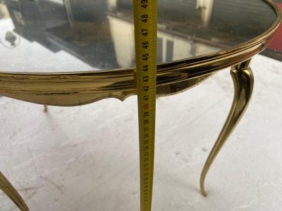 Maison Jansen 1970 Round Coffee Table Gilt Bronze Maison Jansen 65 H 44 cm