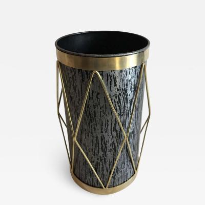 Maison Jansen 2 French Mid Century Modern Umbrella Stands or Waste baskets by Maison Jansen