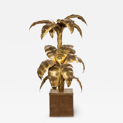 Maison Jansen 20thC French Palm Floor Or Side Lamp By Maison Jansen c 1970