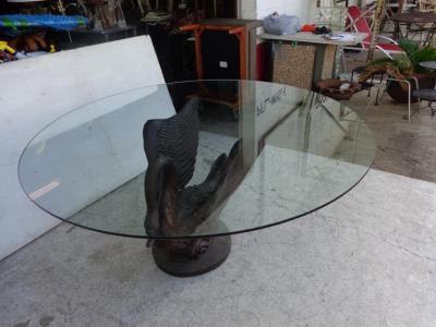 Maison Jansen 63 Bronze Swan Dining Table Base