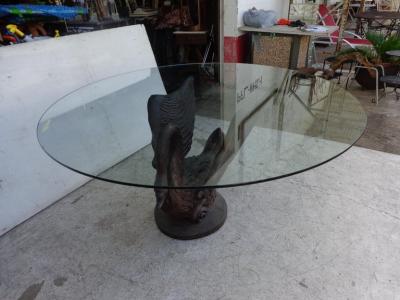 Maison Jansen 63 Bronze Swan Dining Table Base