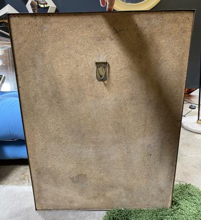 Maison Jansen A Fine French 1970s Mirror Brass Casting Framed by Maison Jansen