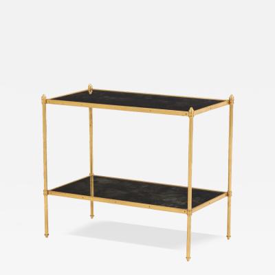 Maison Jansen A French Gilt Brass Mirrored Top Table in the manner of Maison Jansen C 1950 