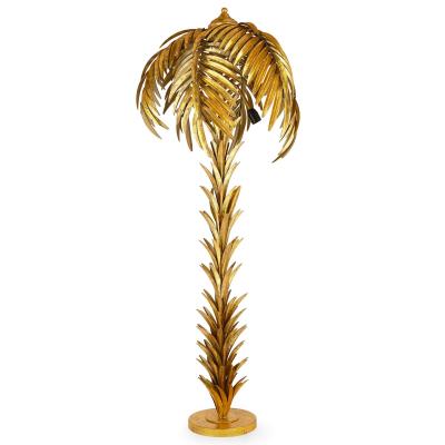 Maison Jansen A Large French brass palm tree floor lamp style of Maison Jansen