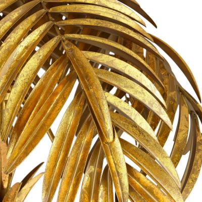 Maison Jansen A Large French brass palm tree floor lamp style of Maison Jansen