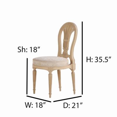 Maison Jansen A Pair of French Louis XVI style painted side chairs C 1900 