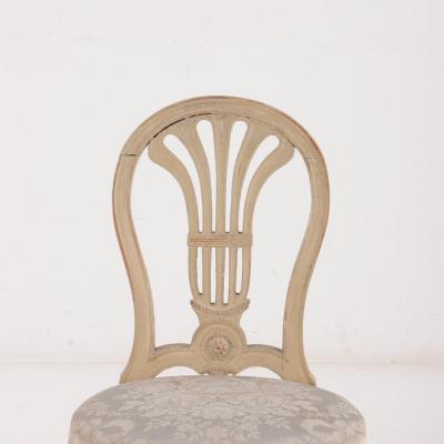 Maison Jansen A Pair of French Louis XVI style painted side chairs C 1900 