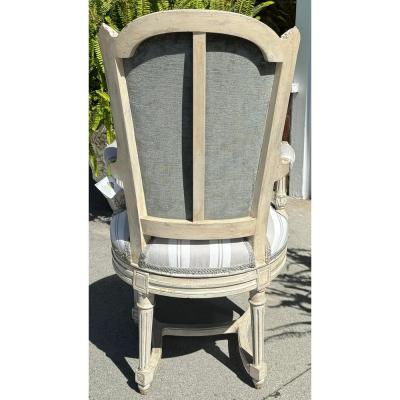 Maison Jansen Antique Maison Jansen Louis XVI Style Swivel Arm Chair