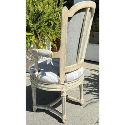 Maison Jansen Antique Maison Jansen Louis XVI Style Swivel Arm Chair