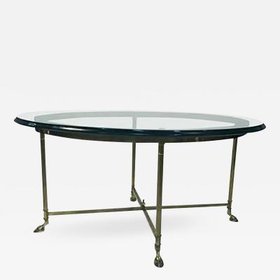Maison Jansen Beautiful Brass Coffee or Cocktail Table in the manner of Jansen Circa 1970