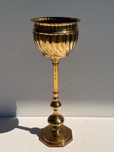 Maison Jansen Brass Champagne Cooler and Planter Vintage Serveware 1970s Design