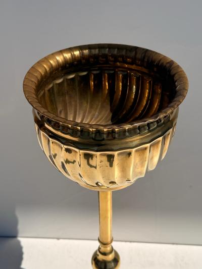 Maison Jansen Brass Champagne Cooler and Planter Vintage Serveware 1970s Design