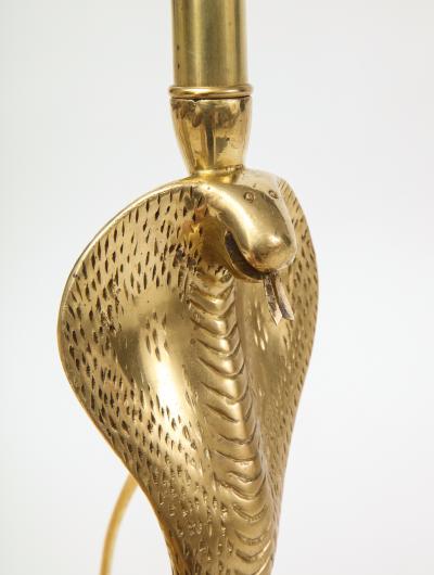 Maison Jansen Brass Cobra Lamps Maison Jansen Style
