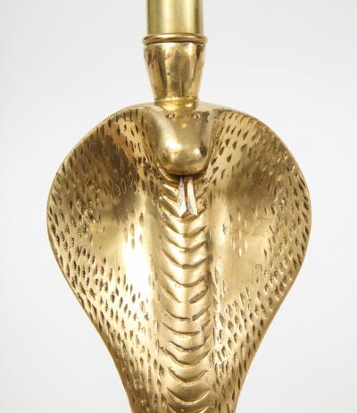 Maison Jansen Brass Cobra Lamps Maison Jansen Style