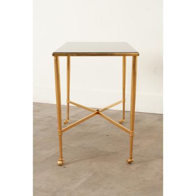 Maison Jansen Brass Cocktail Table in the Style of Maison Jansen