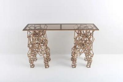 Maison Jansen Brass Console Table in the Style of Antony Gormley
