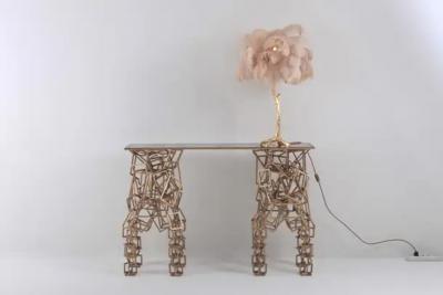 Maison Jansen Brass Console Table in the Style of Antony Gormley