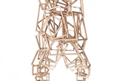Maison Jansen Brass Console Table in the Style of Antony Gormley