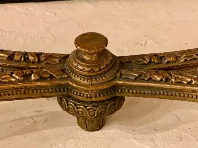 Maison Jansen Center Table or Console Louis XVI Jansen Style Stunning Marble Top Gilt Base