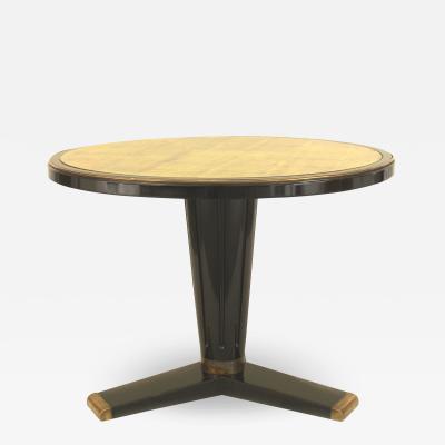 Maison Jansen Custom Mid Century French Style Ebonized Center Table