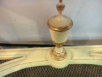 Maison Jansen Demilune Console Or Serving Table French Maison Jansen Ribbon Form Marble top