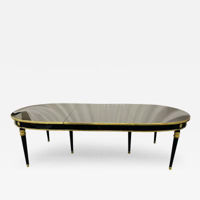 Maison Jansen Ebony Dining Table Louis XVI Style 2 Leaves 