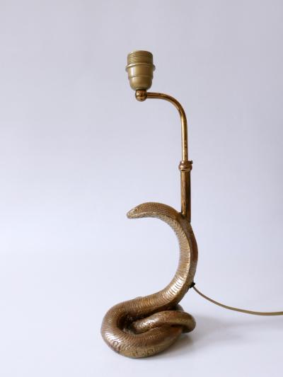 Maison Jansen Exceptional Mid Century Modern Cobra Table Lamp by Maison Jansen France 1970s