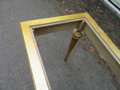 Maison Jansen Fabulous Jansen Style Hollywood Regency Marble Top Gilded Gold Console Table