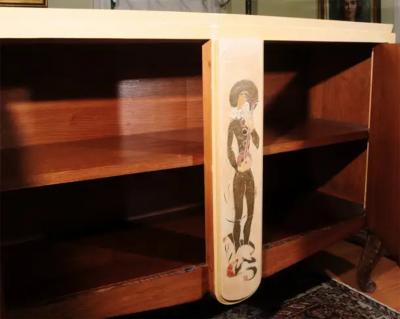 Maison Jansen French Art Deco Lacquered Credenza or Commode Maison Jansen Attributed