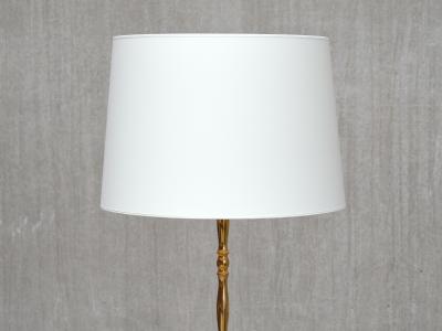 Maison Jansen French Brass Bamboo Tripod Floor Lamp in the Style of Maison Jansen 1950s