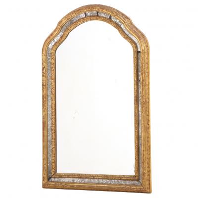 Maison Jansen French Carved Gilt Mirror in the manner of Maison Jansen C 1950 