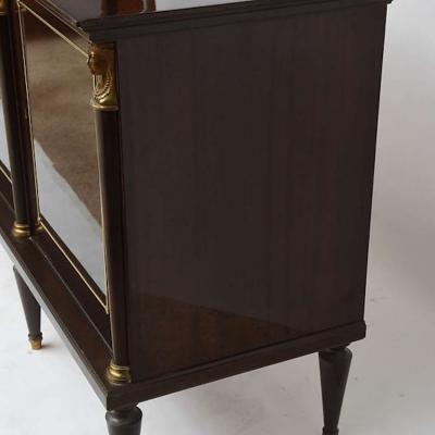 Maison Jansen French Empire Style Palisander and Bronze Mounted Credenza Attributed to Jansen