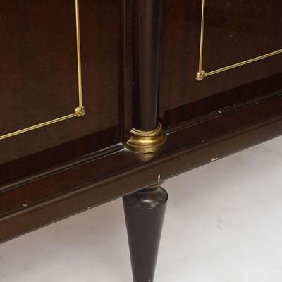Maison Jansen French Empire Style Palisander and Bronze Mounted Credenza Attributed to Jansen