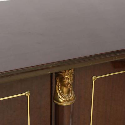 Maison Jansen French Empire Style Palisander and Bronze Mounted Credenza Attributed to Jansen
