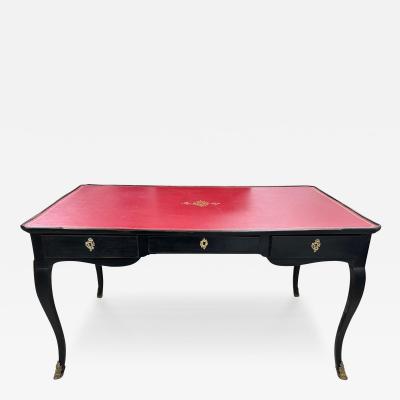 Maison Jansen French Maison Jansen Attributed Louis XVI Style Ebonized Desk