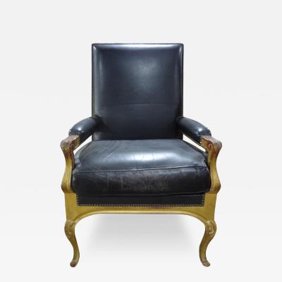 Maison Jansen French Maison Jansen Louis XVI Style Giltwood Fauteuil