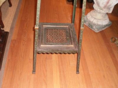 Maison Jansen French Maison Jansen Style Iron and Bronze Pedestal Table