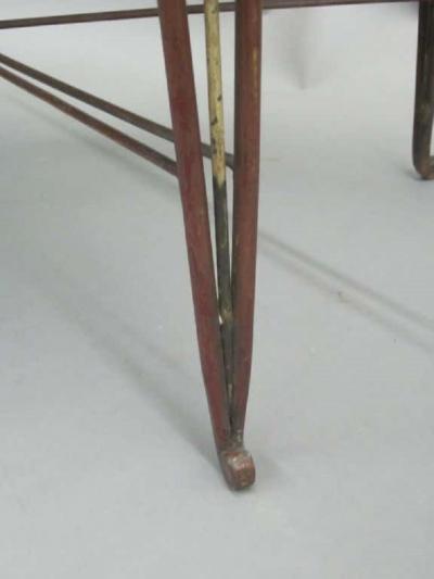 Maison Jansen French Mid Century Modern Neoclassical Gilt Iron Coffee Table by Maison Jansen